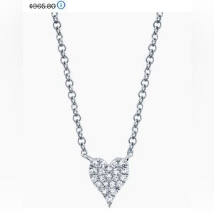 14K White Gold Pave Diamond Heart Necklace - 0.05 ctw
RON HAMI